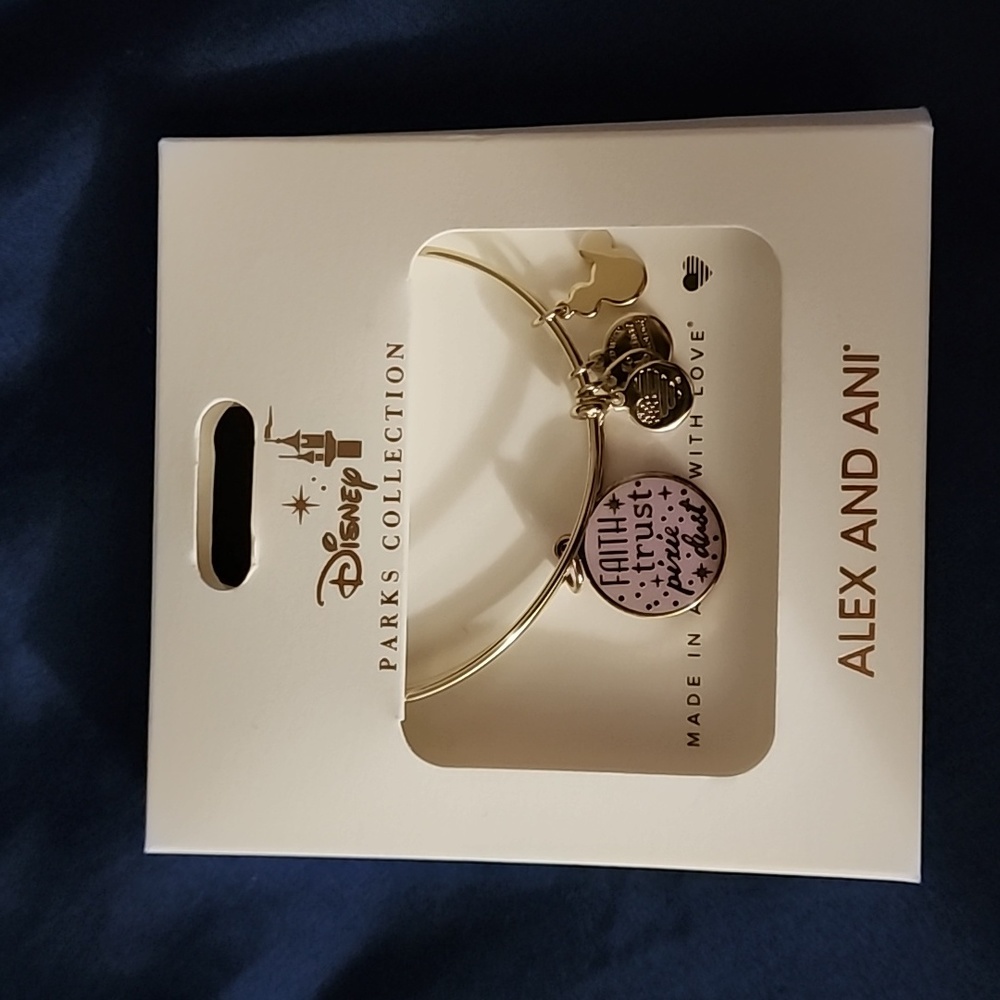 1 Disney Parks Alex and Ani Tinkerbell Bracelet.